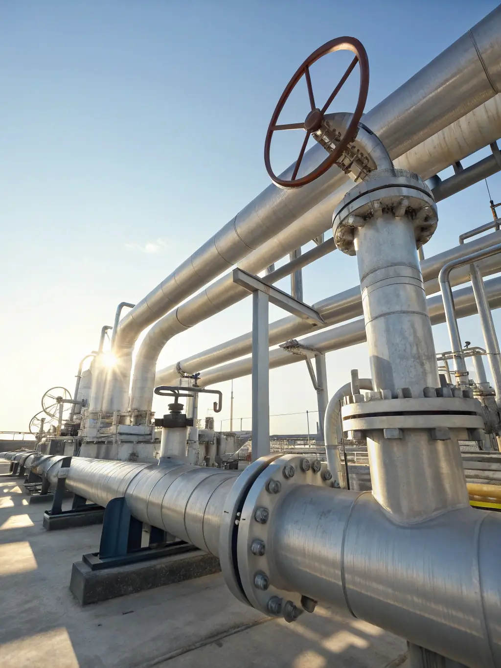 A real-world image of a completed water pipeline project using Azarakhsh Novin Mehregan Javid's products, demonstrating the company's expertise and successful project delivery.