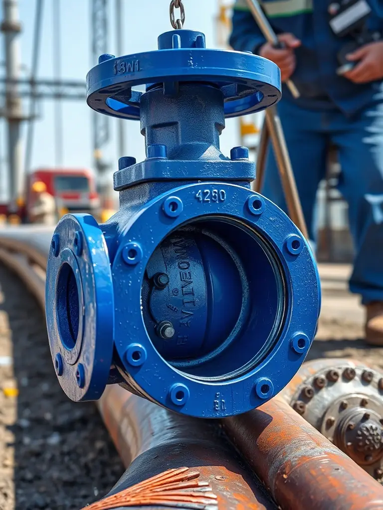 A detailed shot of a PE100 pipe joint, showcasing the electrofusion welding process that ensures a leak-free connection in high-pressure water pipelines.
