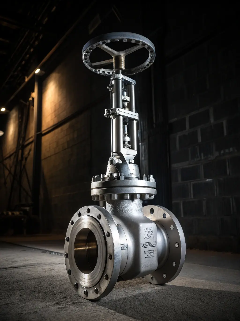 A cross-sectional view of a valve with a specialized coating, highlighting its resistance to corrosion from water and other environmental factors in pipeline systems.
